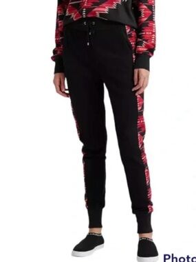 New LAUREN RALPH LAUREN Southwestern-Inspired Joggers (black label) S/P